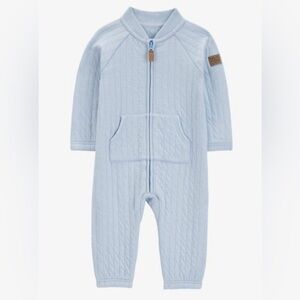 Carter's Toddler Boy Long Sleeve Jumpsuit One Piece 18m Soft Blue